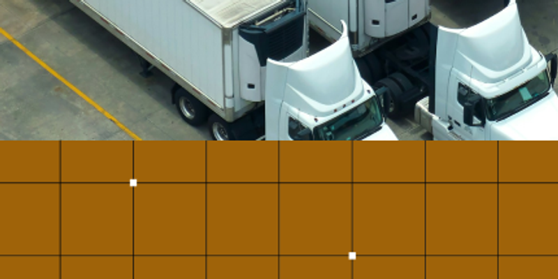 trucks in a loading bay