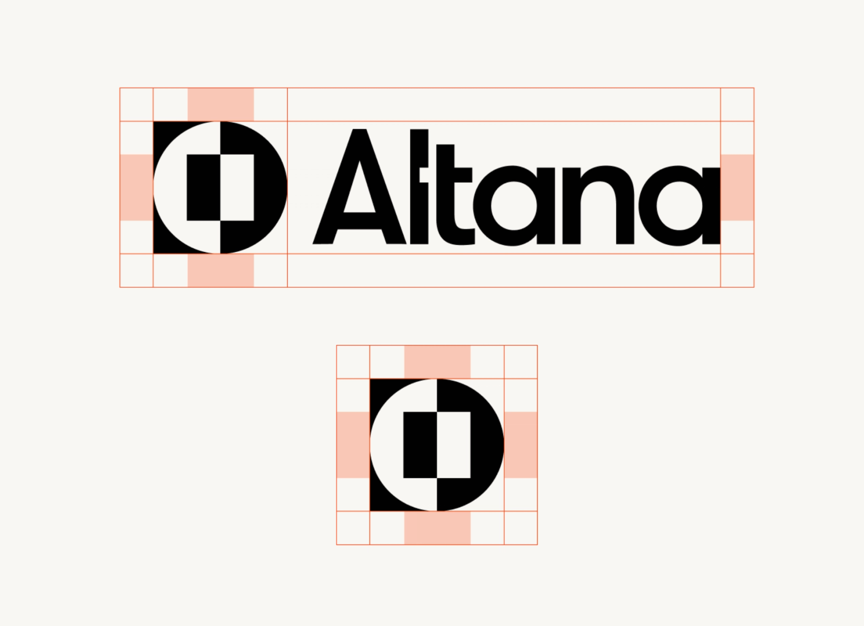 Altana logo with grid lines