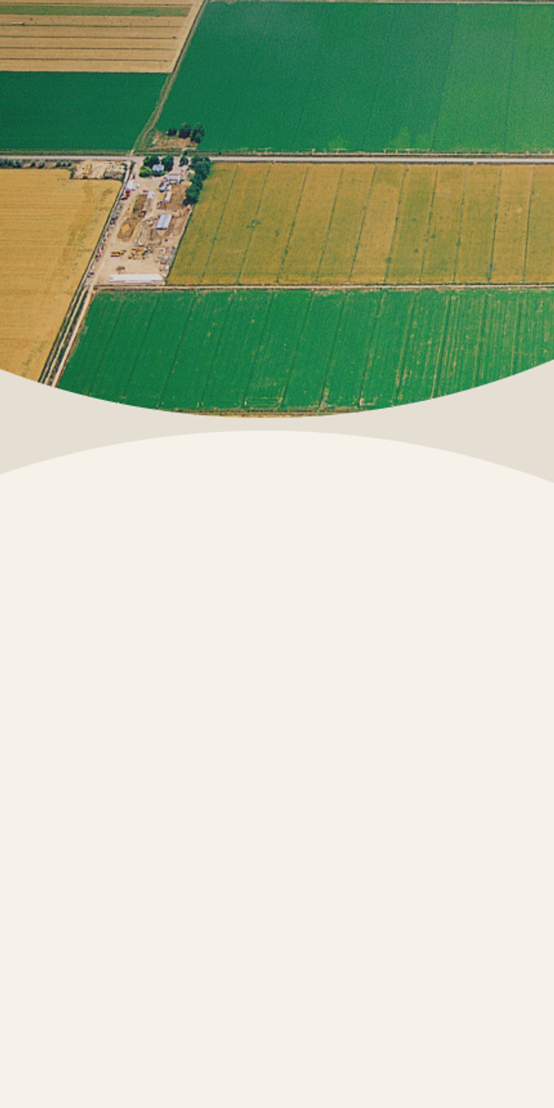 a farm seen from above