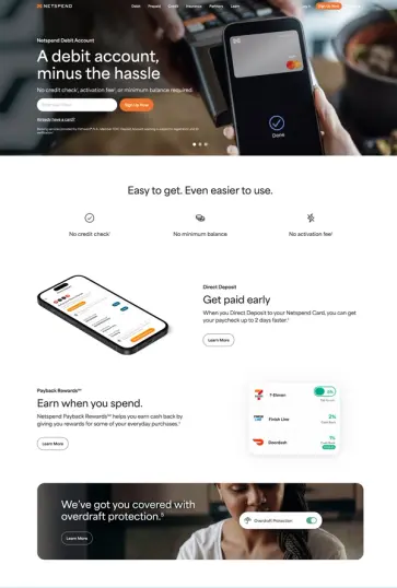Netspend homepage in 2024