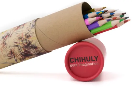 Chihuly Pure Imagination Colored Pencil set packaging