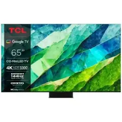 The TCL 65C855K is a 65-inch, 4K Ultra HD Smart Mini-LED TV with a QLED display price in Kenya 
