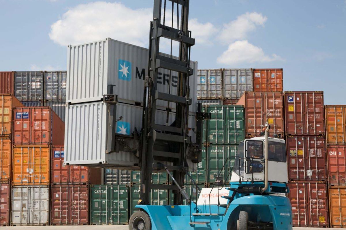 Heftruck containerheftruck