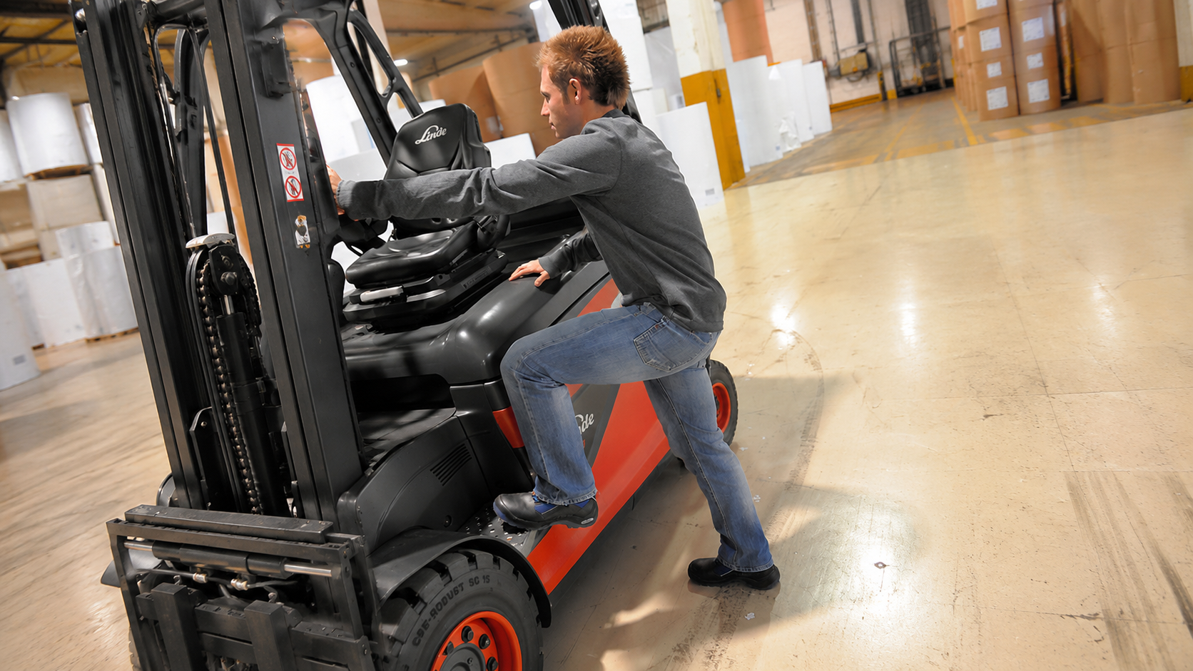 Ergonomie voor heftruckchauffeurs