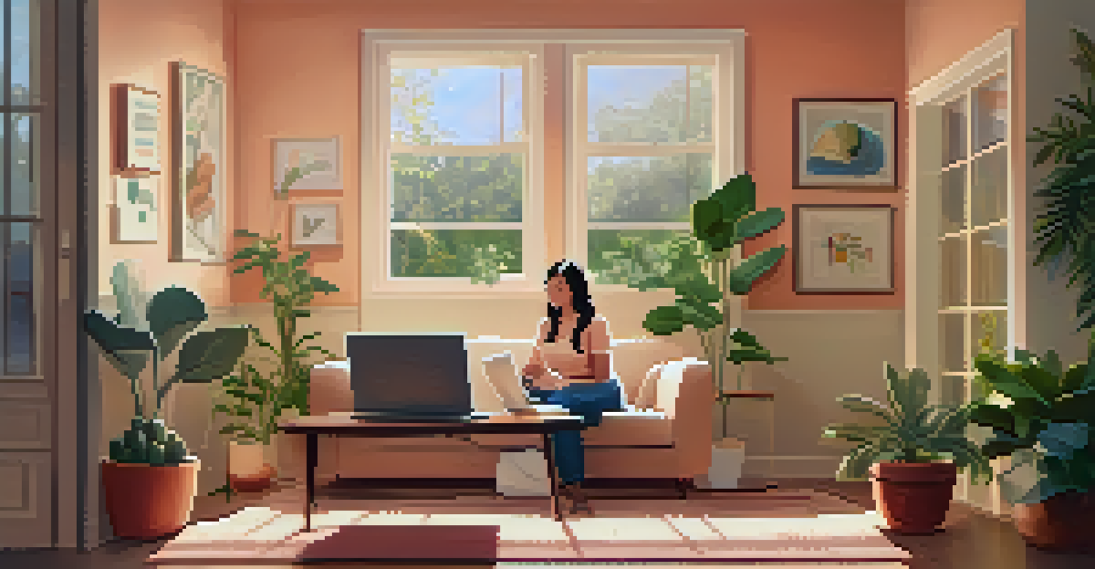 A woman participating in a telehealth consultation from her home, showcasing accessibility in healthcare.