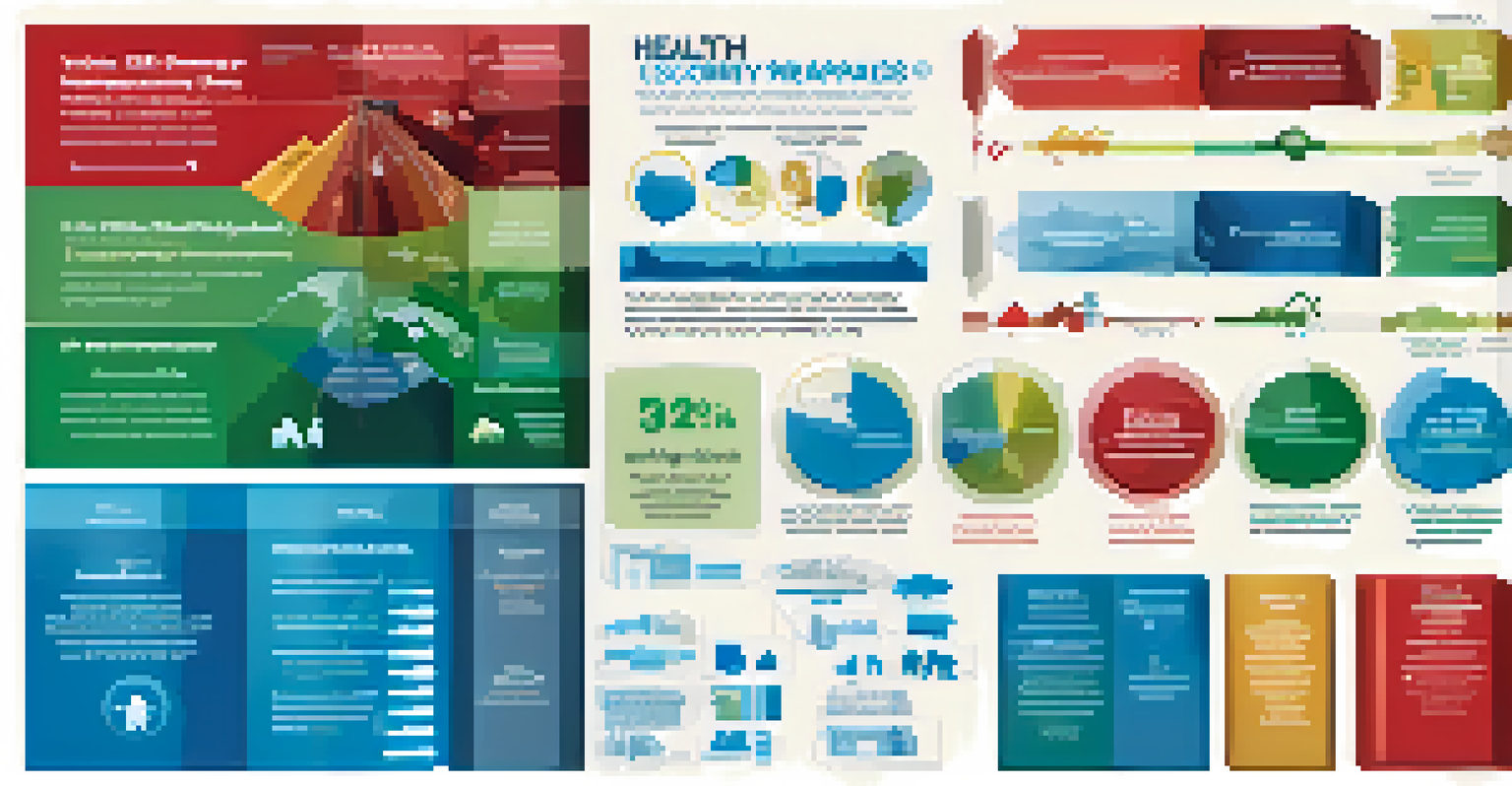 An infographic displaying health disparities in emergency preparedness, featuring colorful charts and graphs representing community demographics.