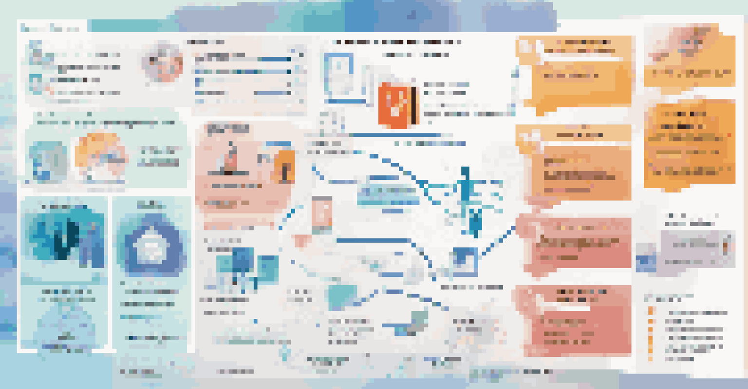 An infographic showcasing the features of Electronic Health Records, including icons for patient portals and telehealth services.