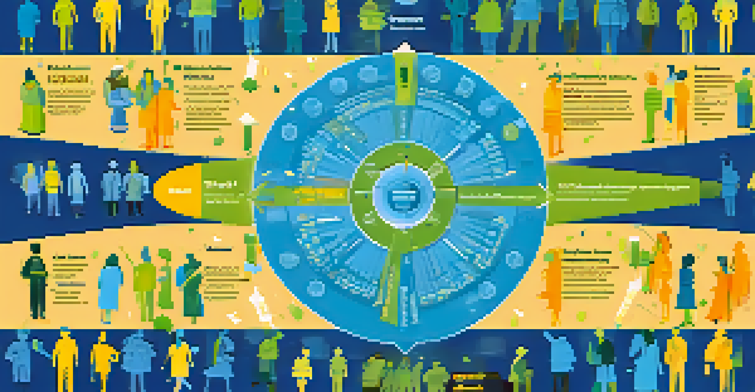An infographic illustrating herd immunity with diverse individuals holding shields, showing how vaccination protects the community.