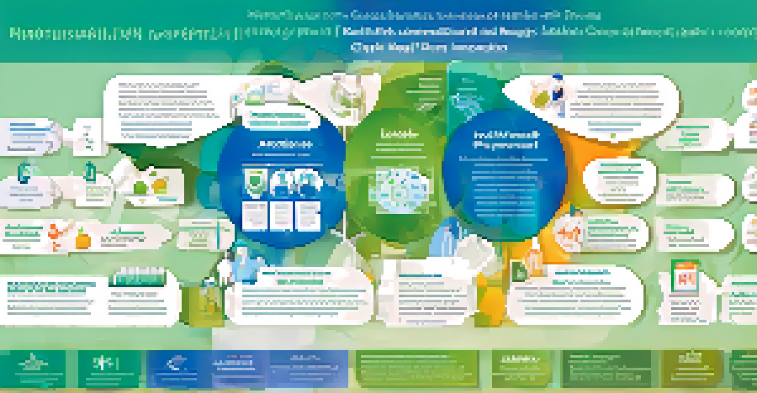 An infographic illustrating various preventive healthcare services with icons and bright colors.