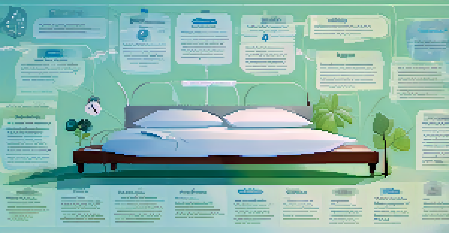 An informative illustration depicting different sleep disorders with icons and descriptions.