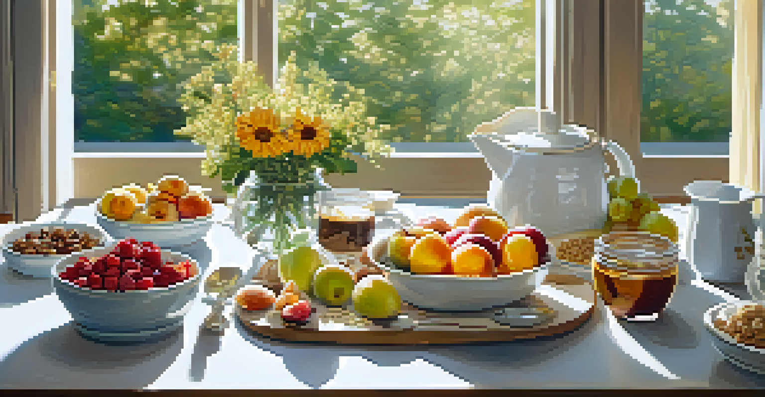 A person enjoying a colorful and nutritious breakfast at a sunlit kitchen table.