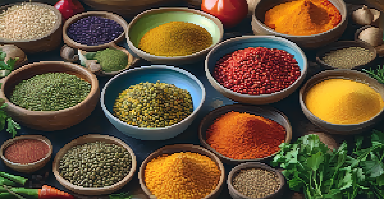 A detailed view of a plate with colorful Ayurvedic food, highlighting rich textures and ingredients.