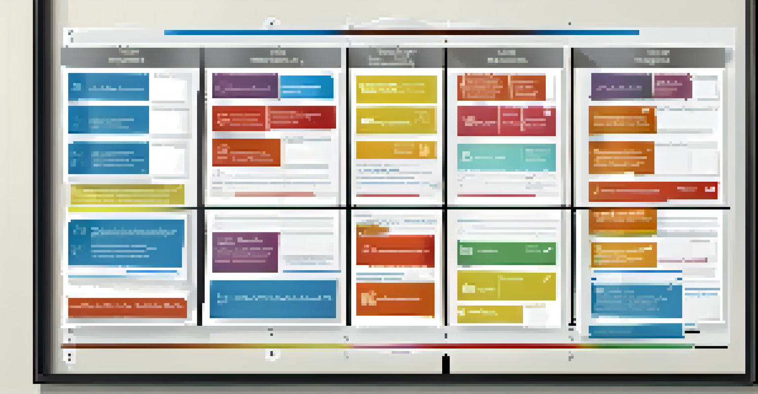 An infographic showing the Eisenhower Matrix with four quadrants and colorful icons for task management.