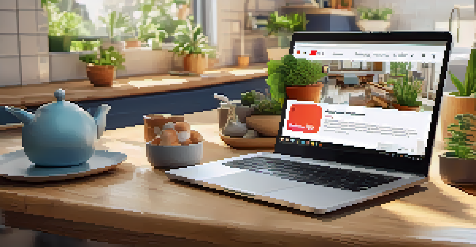 A laptop showing a health education YouTube channel, alongside a smartphone displaying a health app, in a cozy living space.