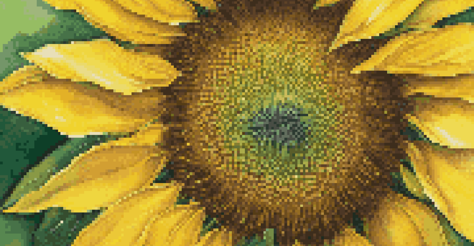 A close-up of a bright yellow sunflower with soft sunlight, symbolizing positivity and hope.