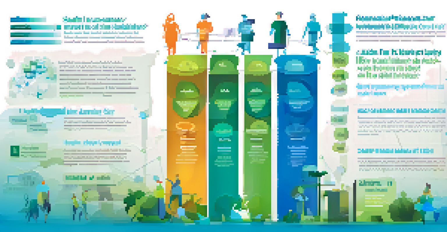 An infographic illustrating health equity with icons and a central message about fairness in health access.