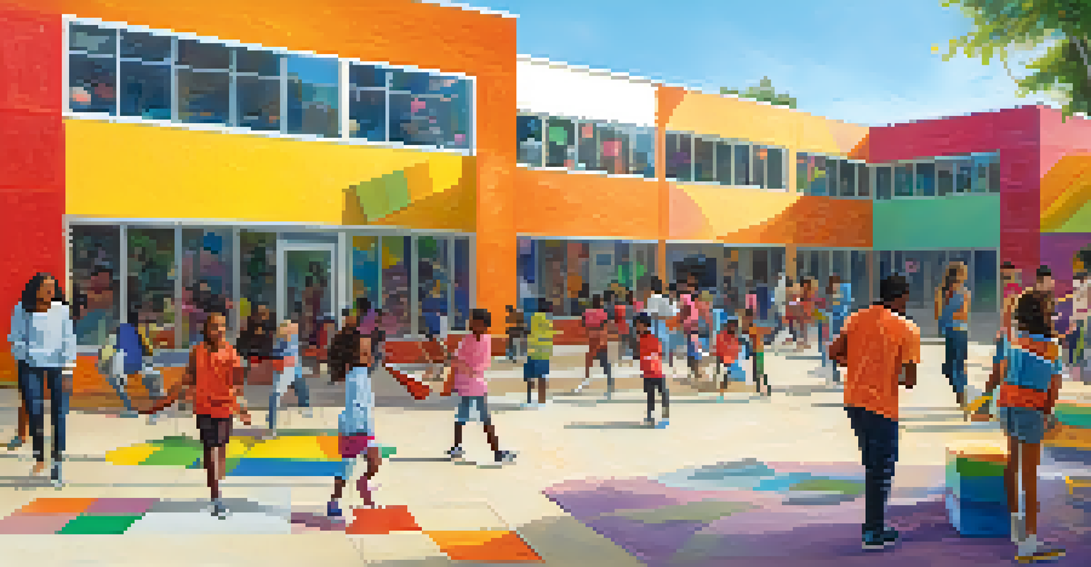 A lively community center where youth engage in diverse activities, showcasing a sense of community and support.