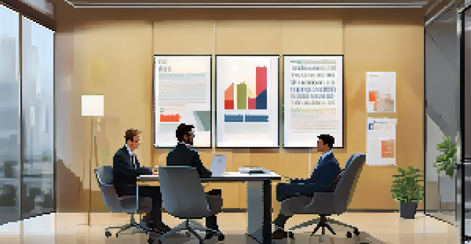 A manager and employee in a one-on-one meeting, with the manager listening attentively in a modern office setting.