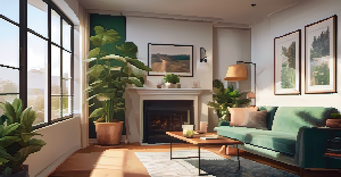 A health coaching session in a cozy office with a supportive coach and a young man sharing feelings, surrounded by plants and motivational posters.