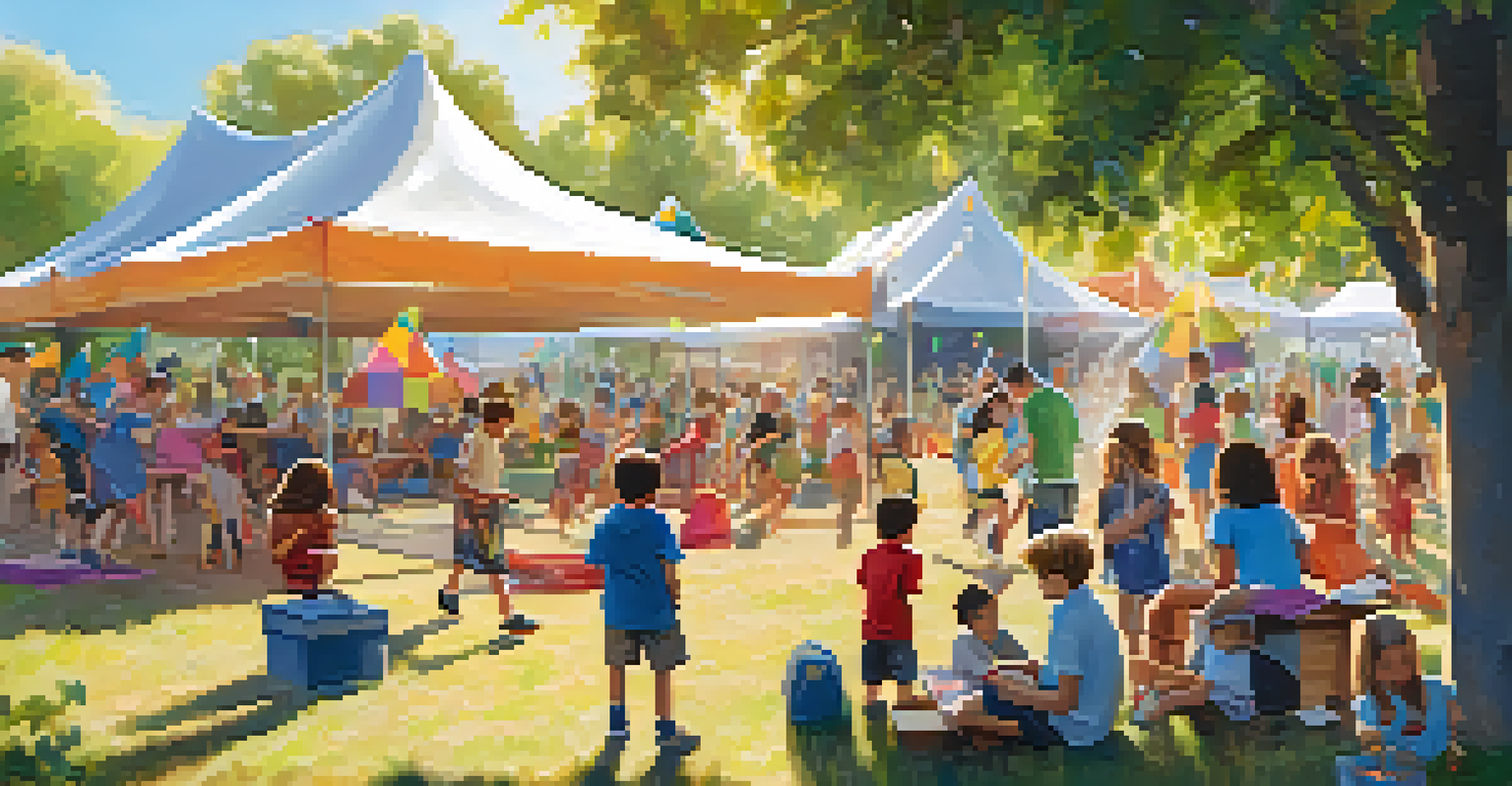 A community event featuring children with ADHD engaging in fun activities together.