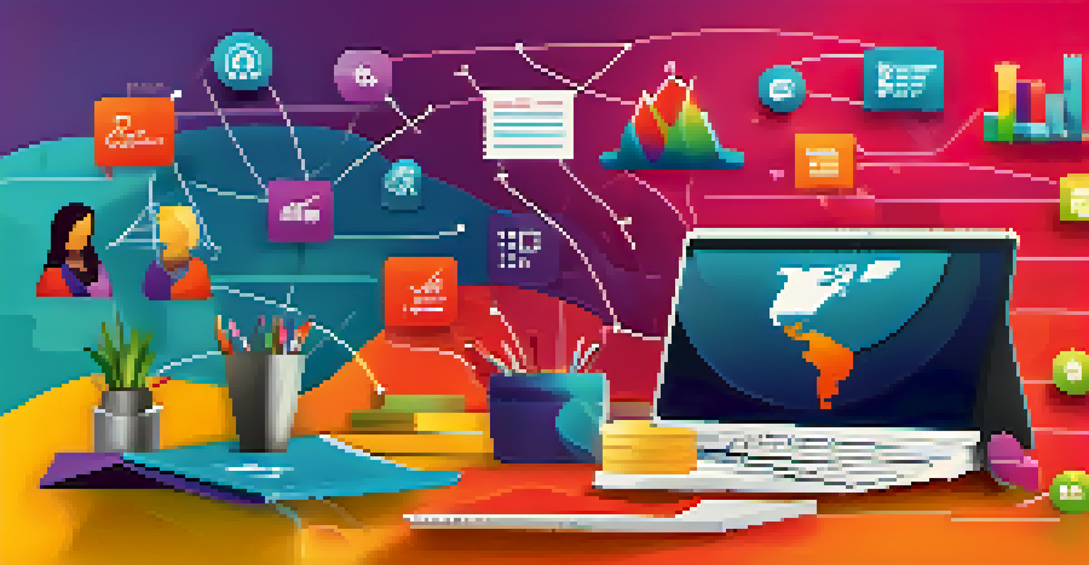 An infographic showcasing the benefits of remote consultations in healthcare, with icons and vibrant colors.