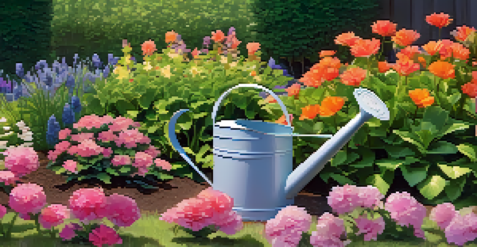 A beautiful garden filled with blooming flowers under sunlight, representing growth and positive reinforcement in a workplace setting.