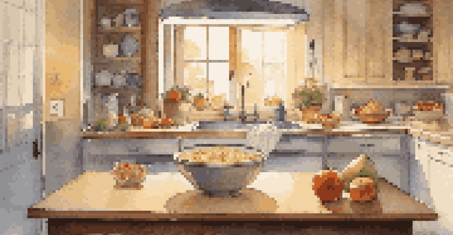A person preparing a light evening snack in a calm kitchen, with warm lighting and a clock indicating bedtime.