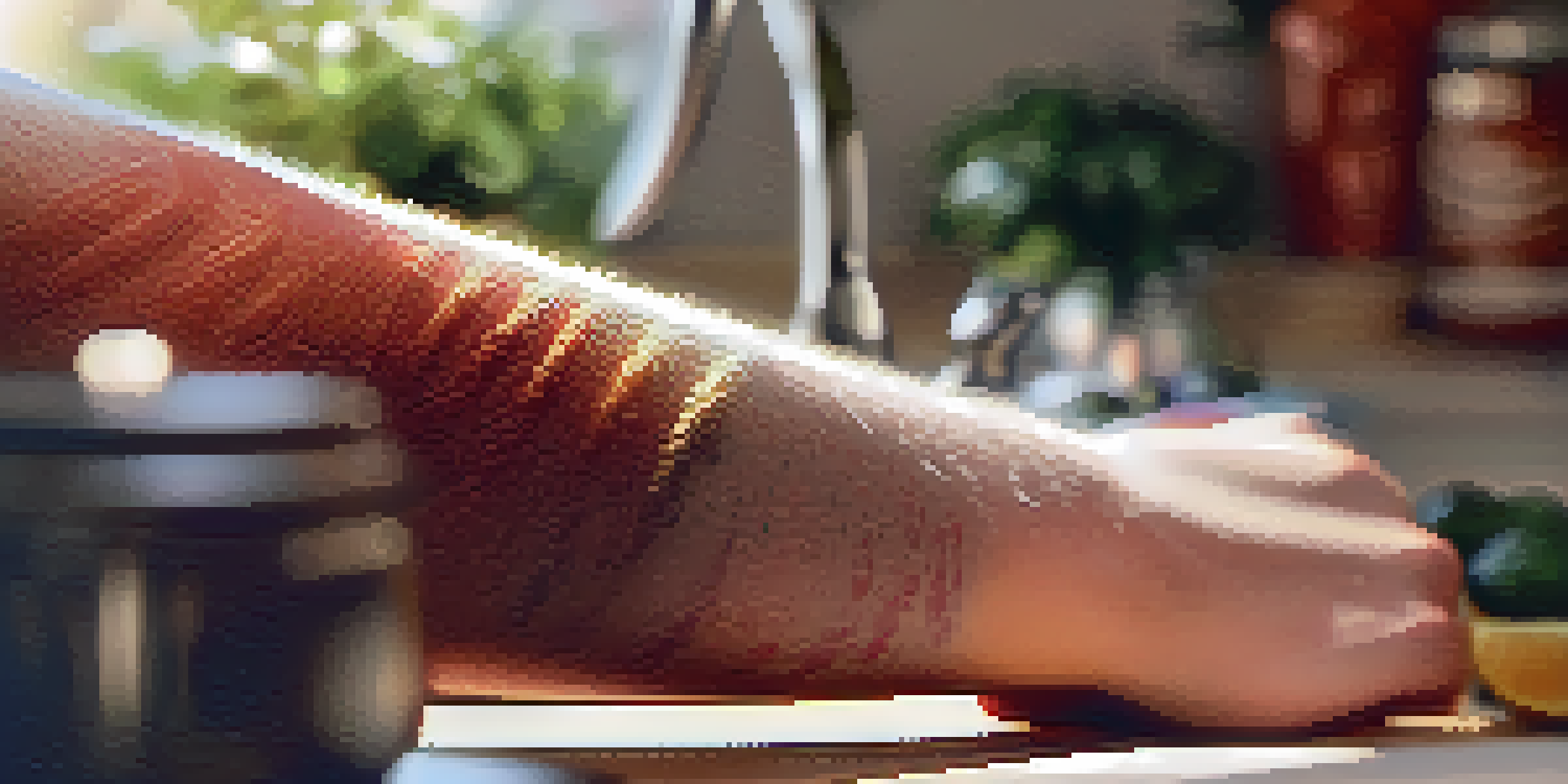 Close-up of a person's arm showing a reddish skin rash in a warm kitchen setting.