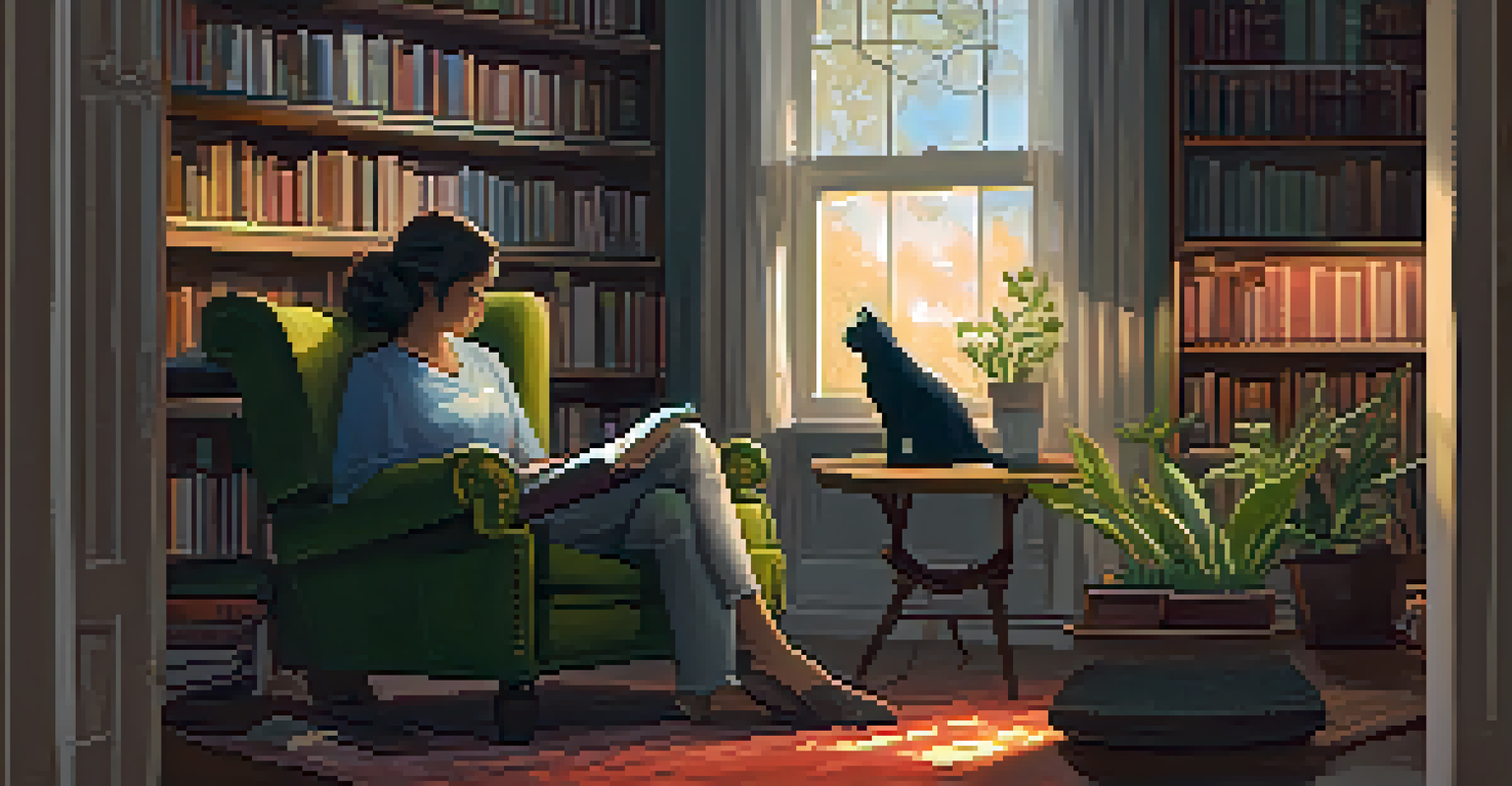 A therapist and a young adult have a conversation with a cat on the table, creating a supportive environment.