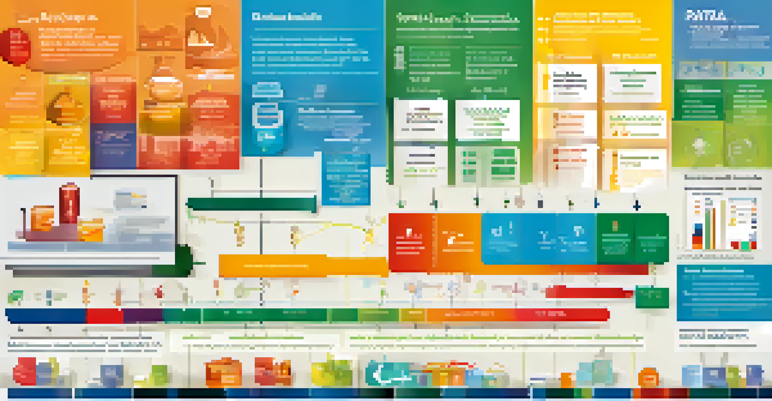 An infographic illustrating the integration of data in community health programs with colorful icons and labels.