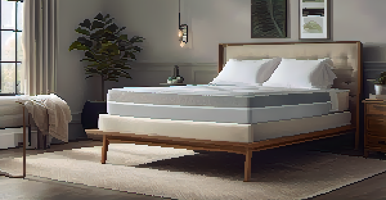 A cozy sleep setup with a plush mattress, soft pillows, and a warm blanket, emphasizing comfort and relaxation.