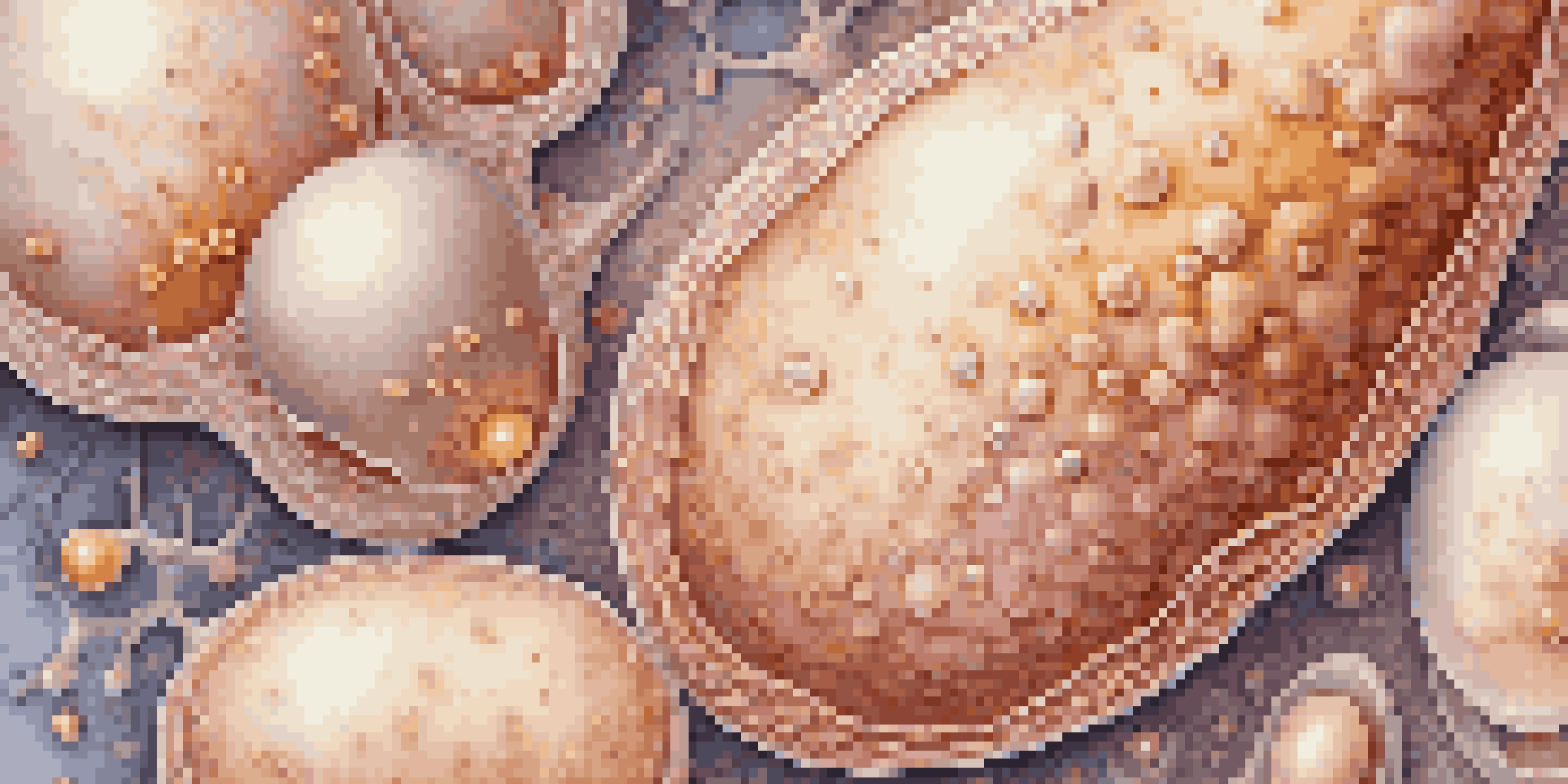 A close-up view of healthy sperm and eggs under a microscope, highlighting their intricate structures and textures.