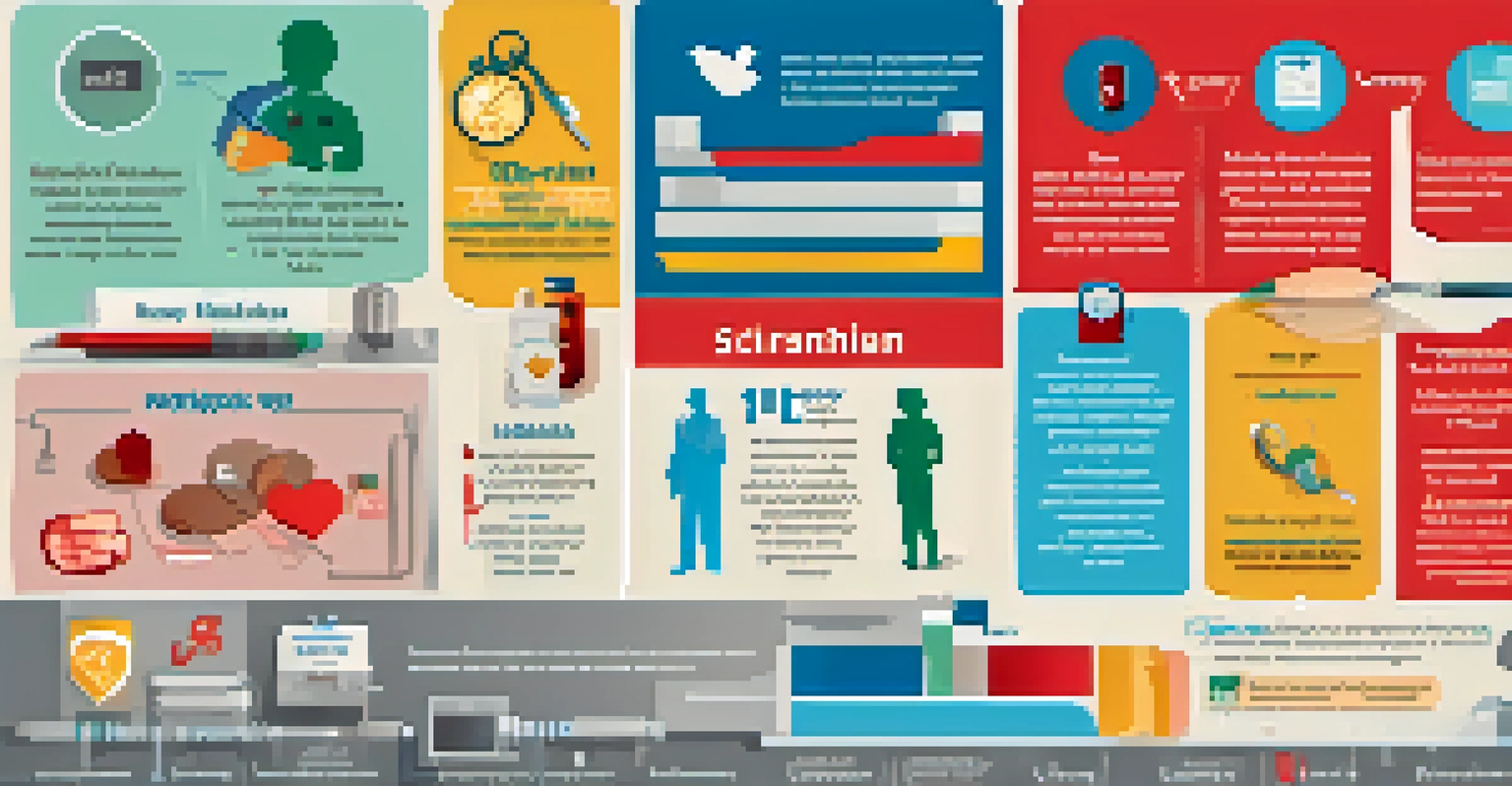 An infographic showing the importance of regular check-ups with colorful icons and text.