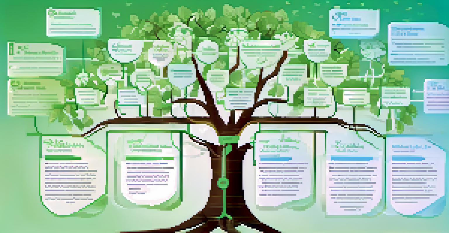 An infographic of a family tree highlighting health conditions with medical symbols.
