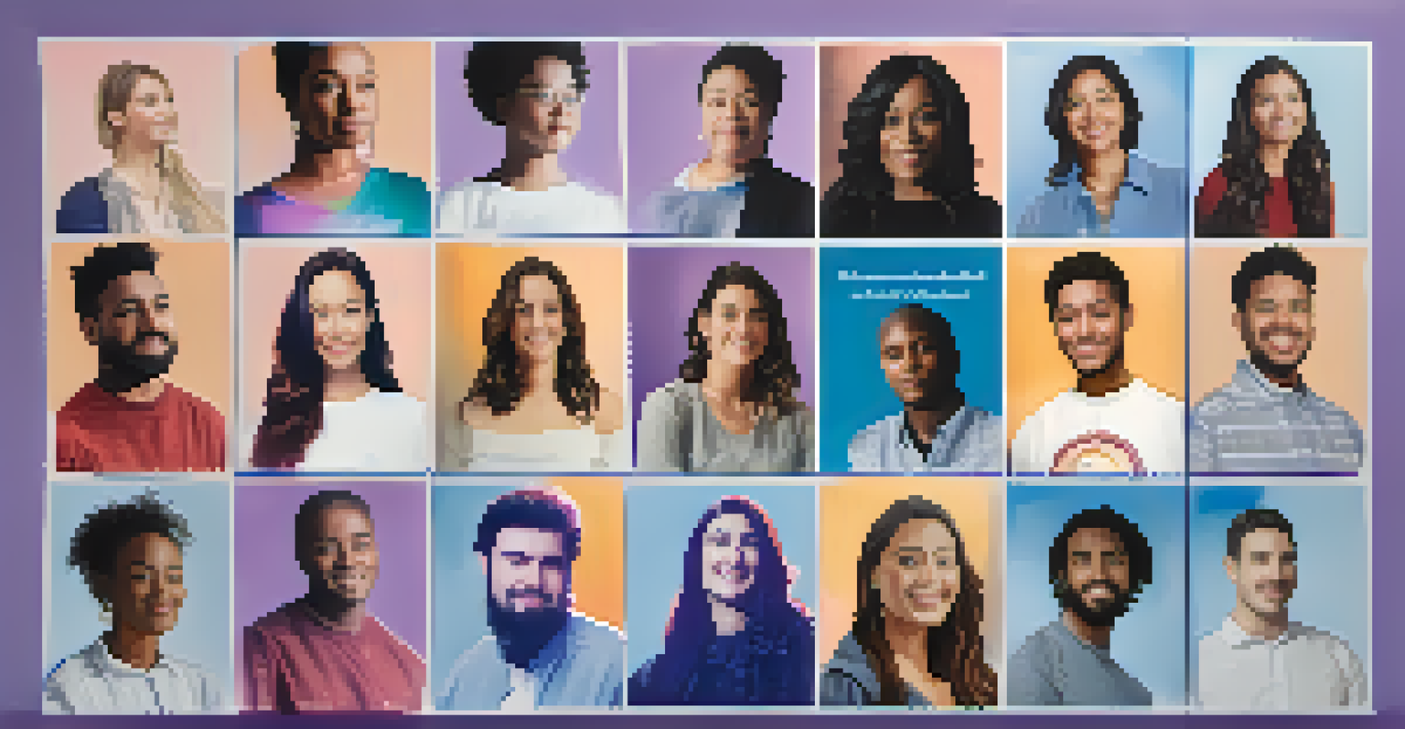 A collage of personal stories and quotes about living with chronic pain, presented in a visually appealing format.