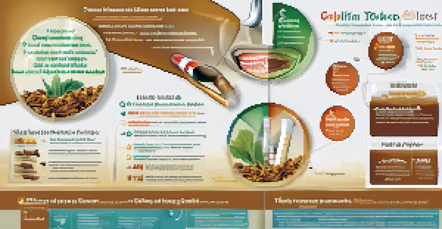 An infographic comparing a healthy mouth and a mouth affected by tobacco, showing clear differences in teeth and gum health.