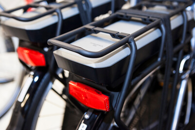 Accu's op elektrische fiets 
