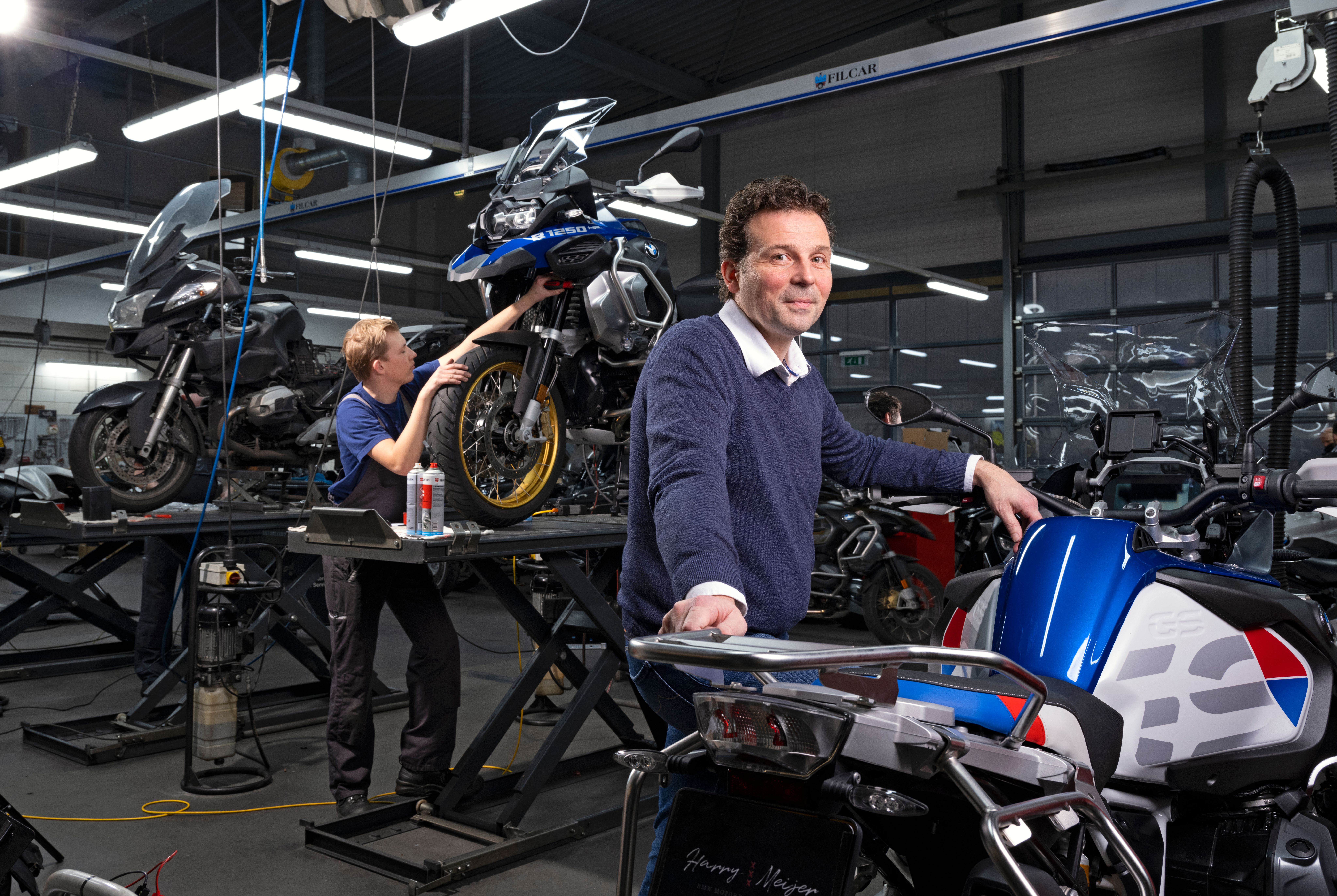 Harry Meijer in werkplaats 