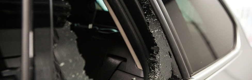 ingeslagen autoruit