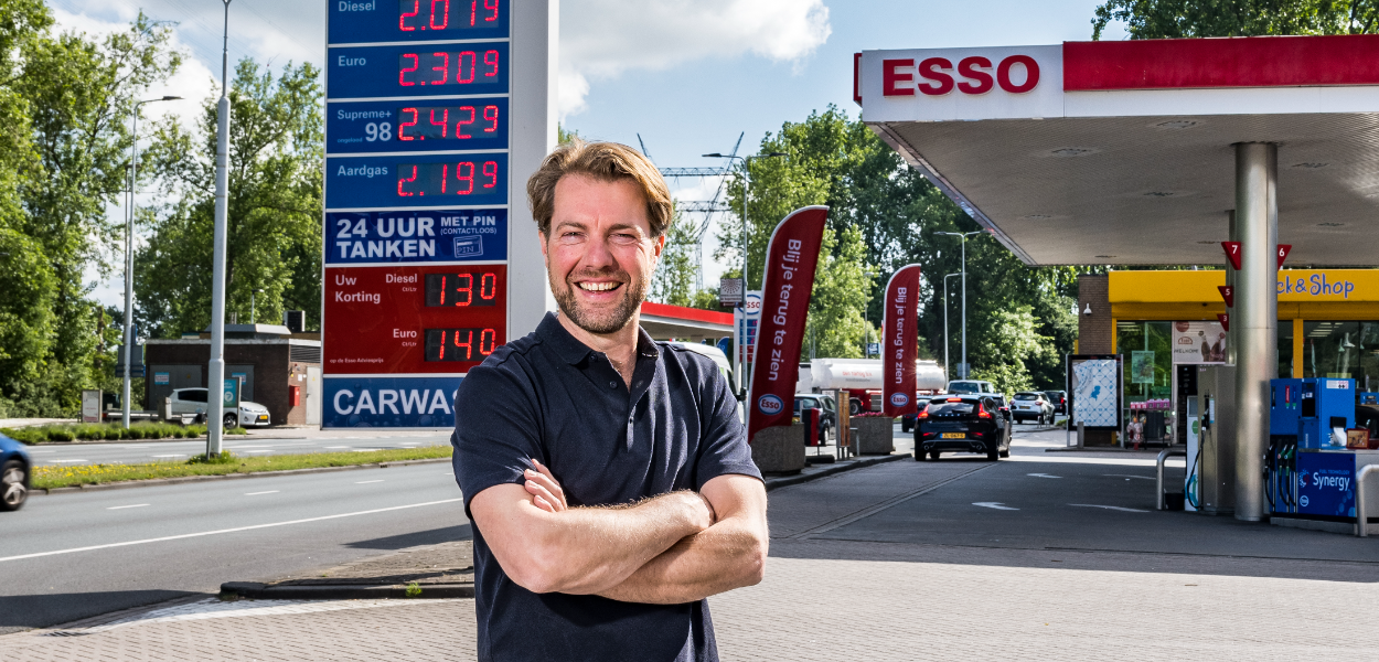 Stefan Huisman voor Esso 