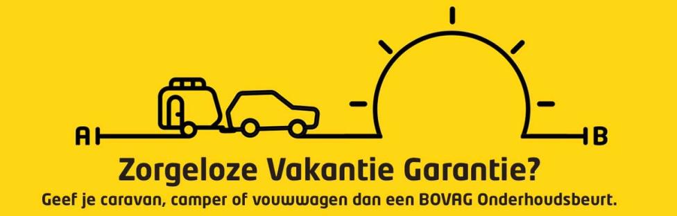 Zorgeloze vakantie garantie BOVAG graphic