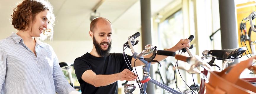 Fietsverkoop showroom BOVAG