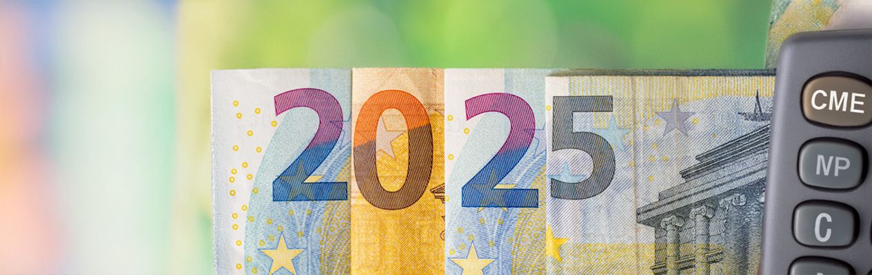 2025 in euro briefjes