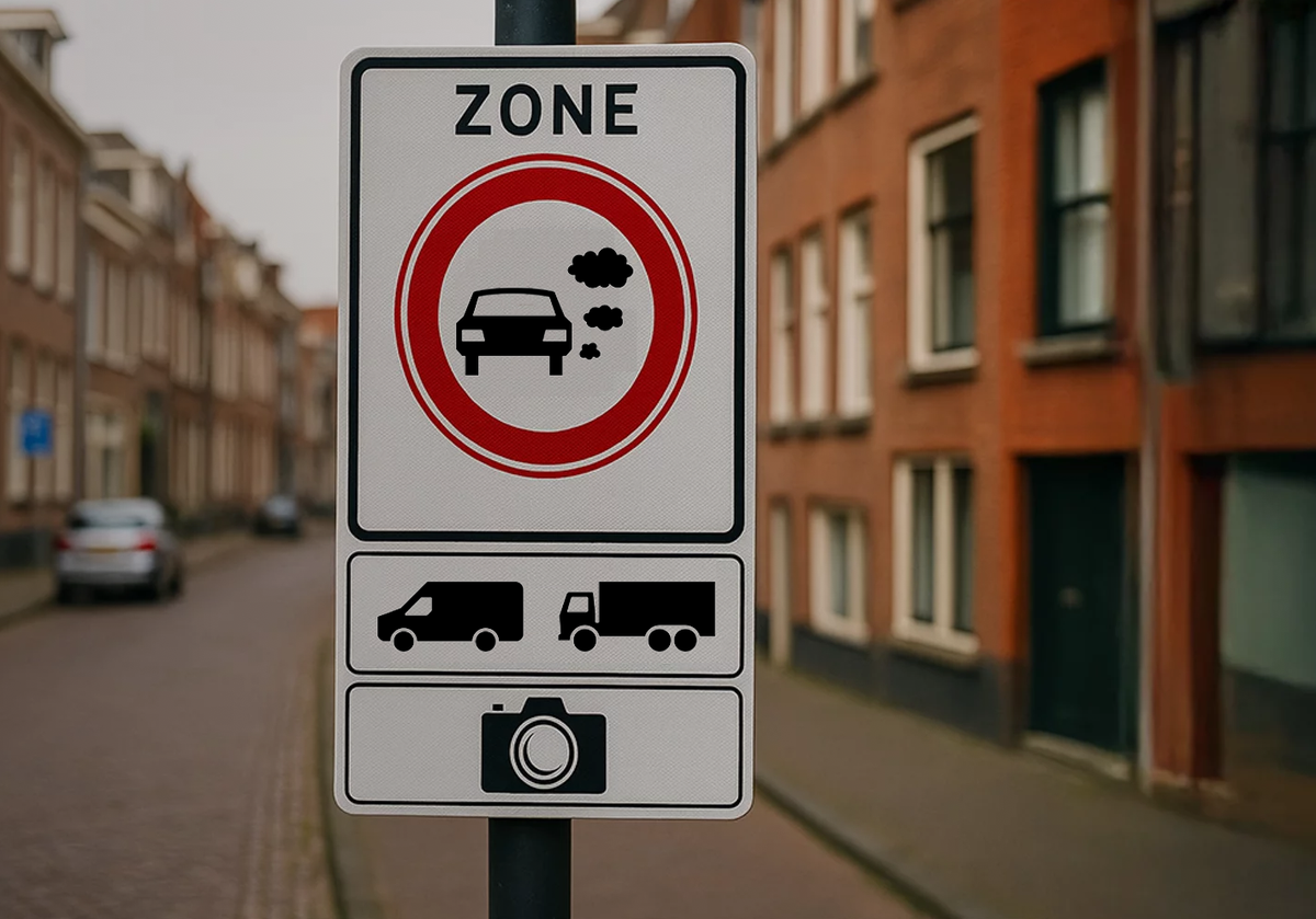 Nieuw verkeersbord zero-emissiezone 1 januari 2026