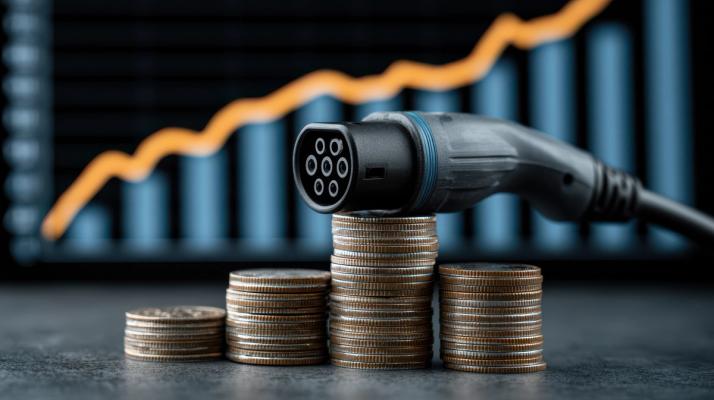 Autolaadstekker met geld