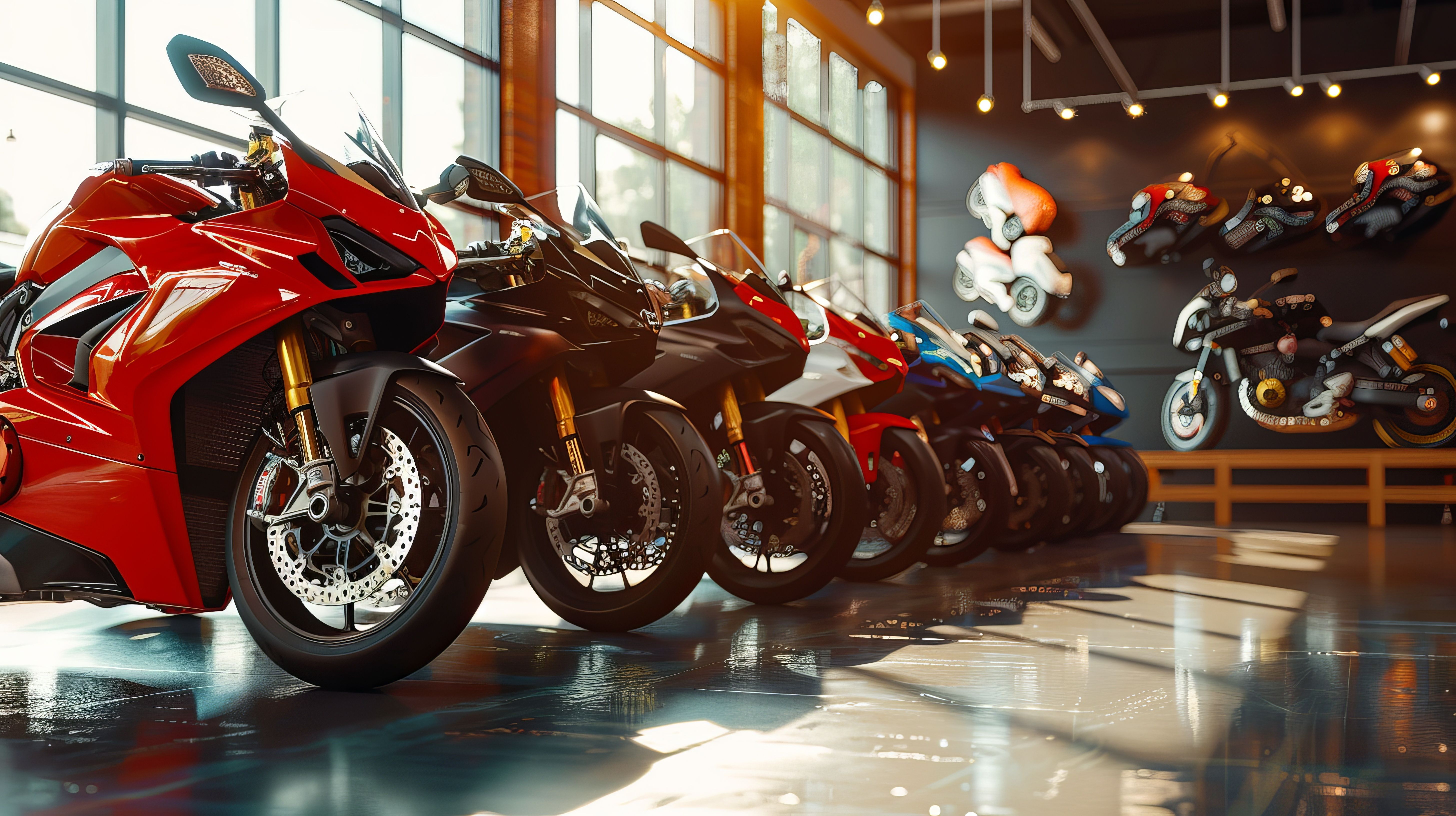 Motorfietsen showroom BOVAG
