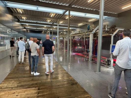 Carwash met bezoekers