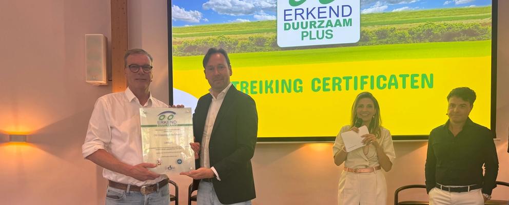 Certificaat Erkend Duurzaam Plus BOVAG