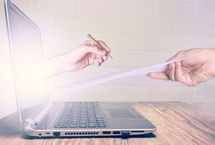 Digitale service registratie