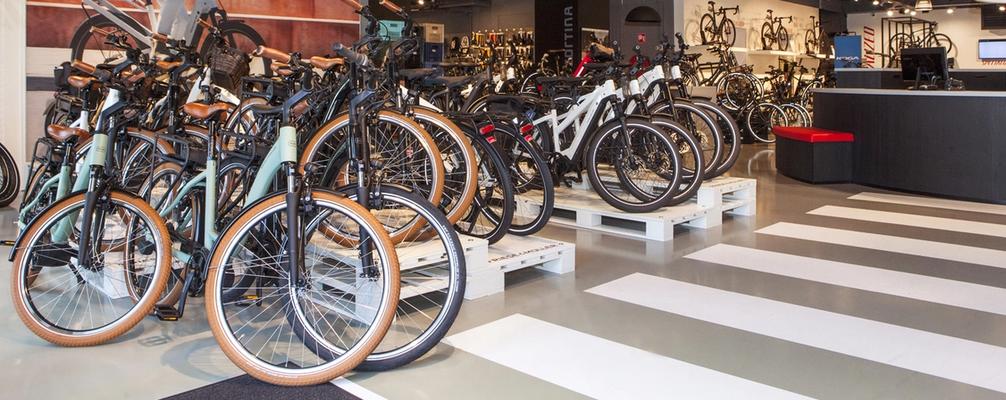 Fiets showroom